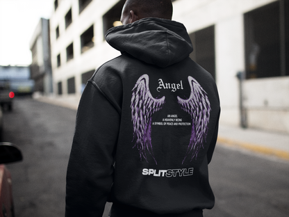 Oversized Hoodie/Purple Angel